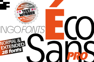 Éco Sans Pro Family: A Space-Saving Typeface for Marketers